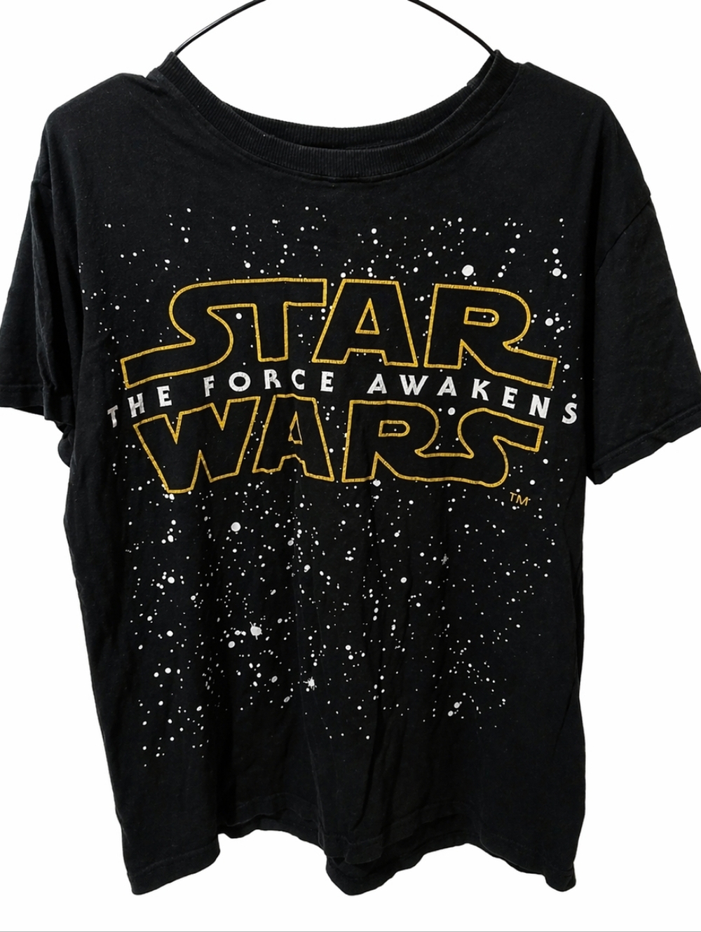 Large Star Wars Black T-Shirt 100% Cotton Good Condition Casual